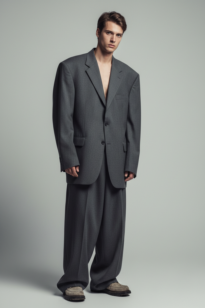 Off-the-rack baggy suit
